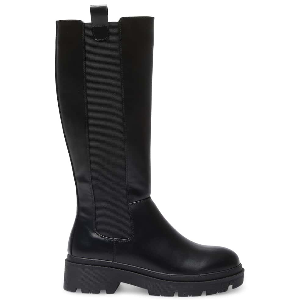 Hero Boot in Black Smooth