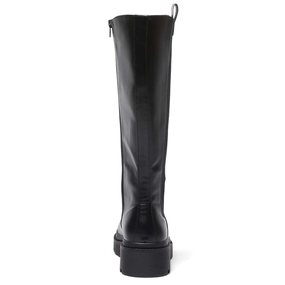 Hero Boot in Black Smooth