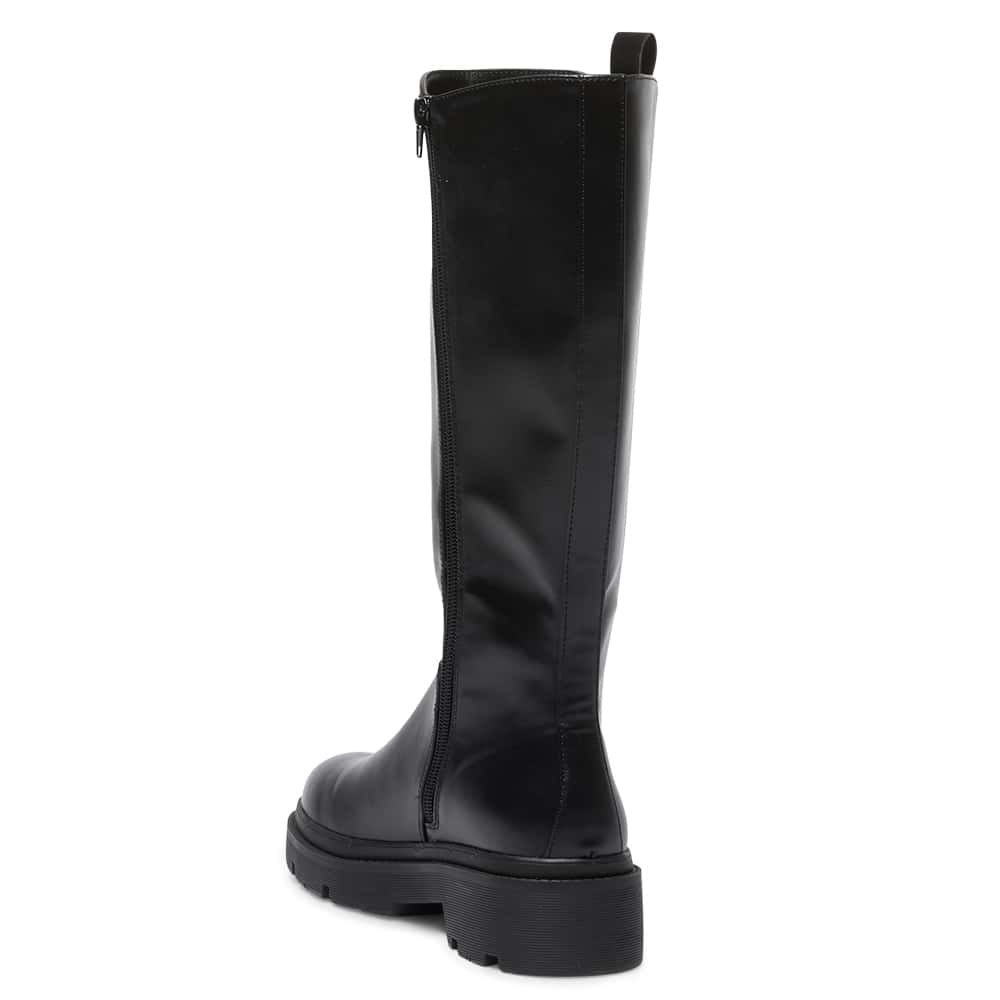 Hero Boot in Black Smooth