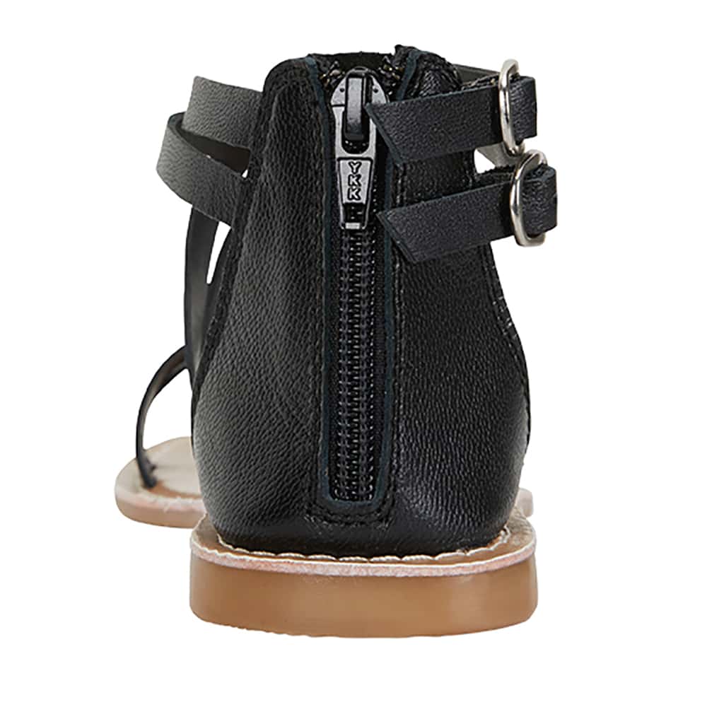 Imagine Sandal in Black Smooth Smooth