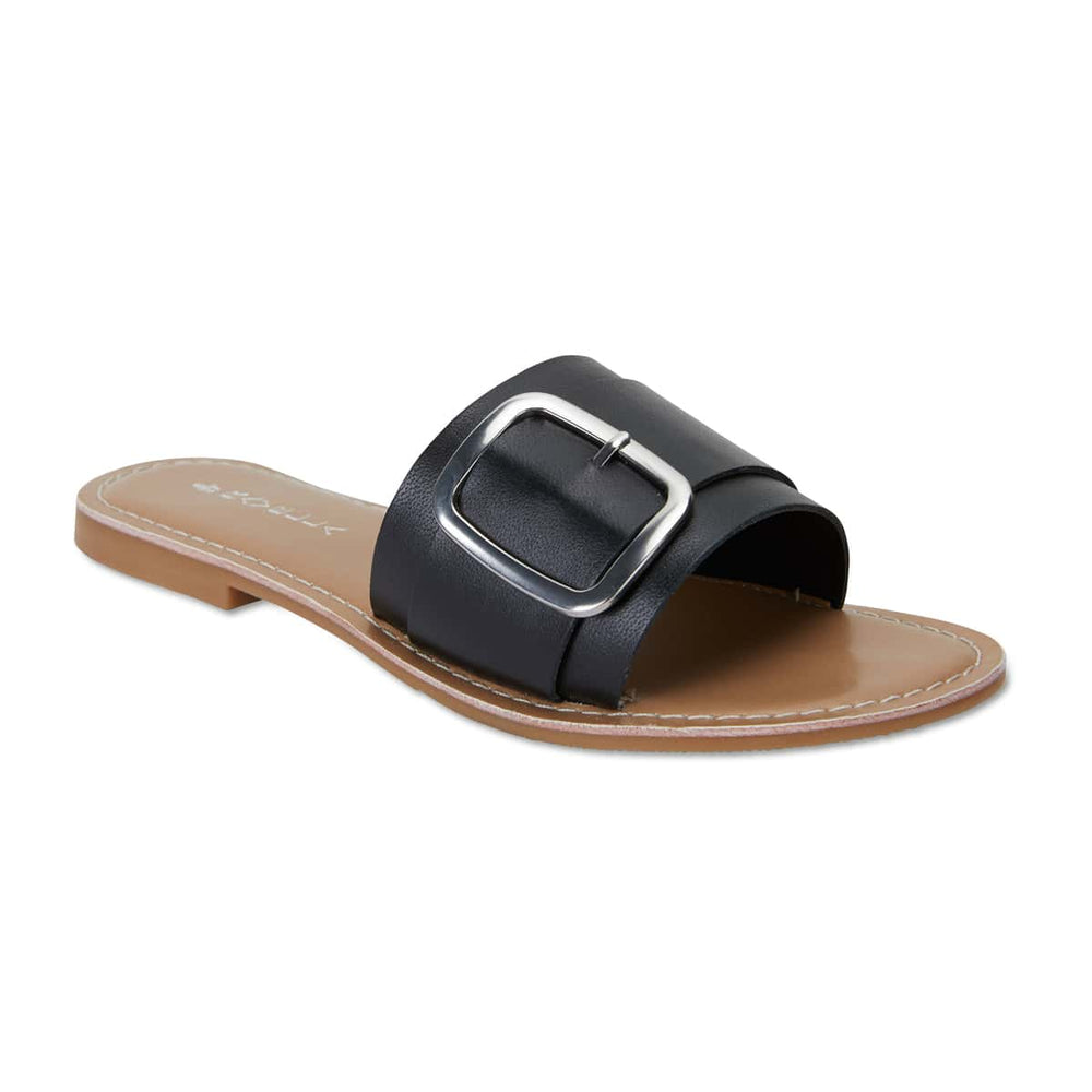 Inca Slide in Black Smooth