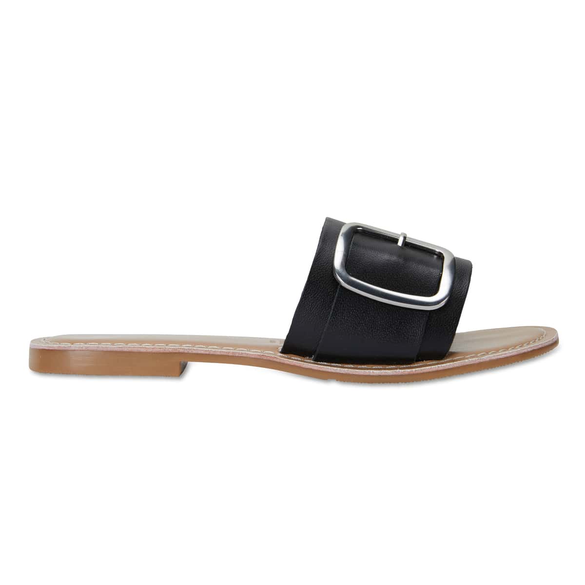 Inca Slide in Black Smooth