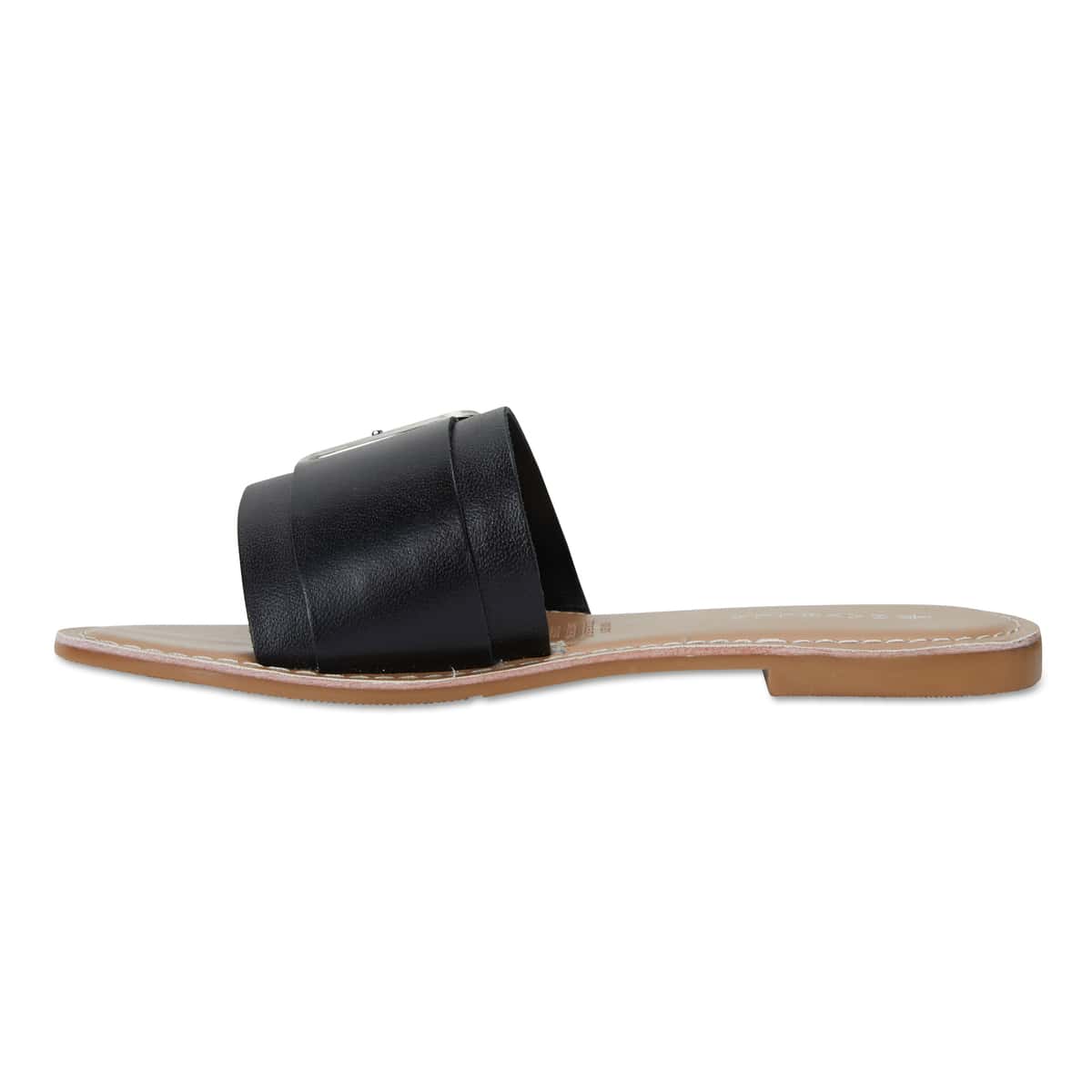 Inca Slide in Black Smooth