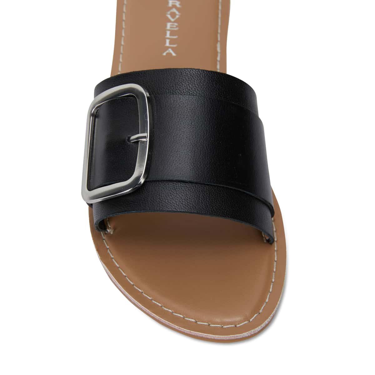 Inca Slide in Black Smooth