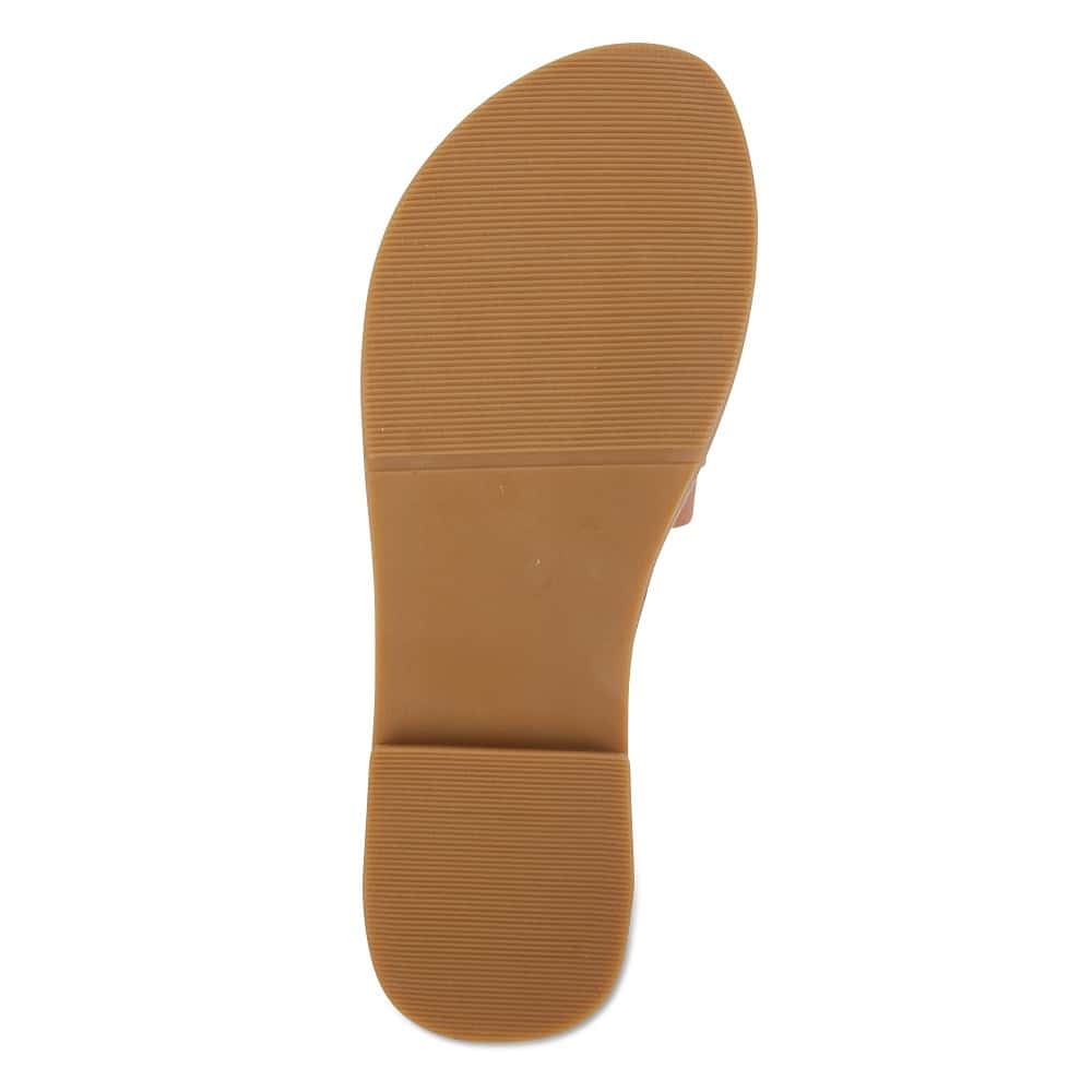 Izzy Slide in Black Smooth Leather