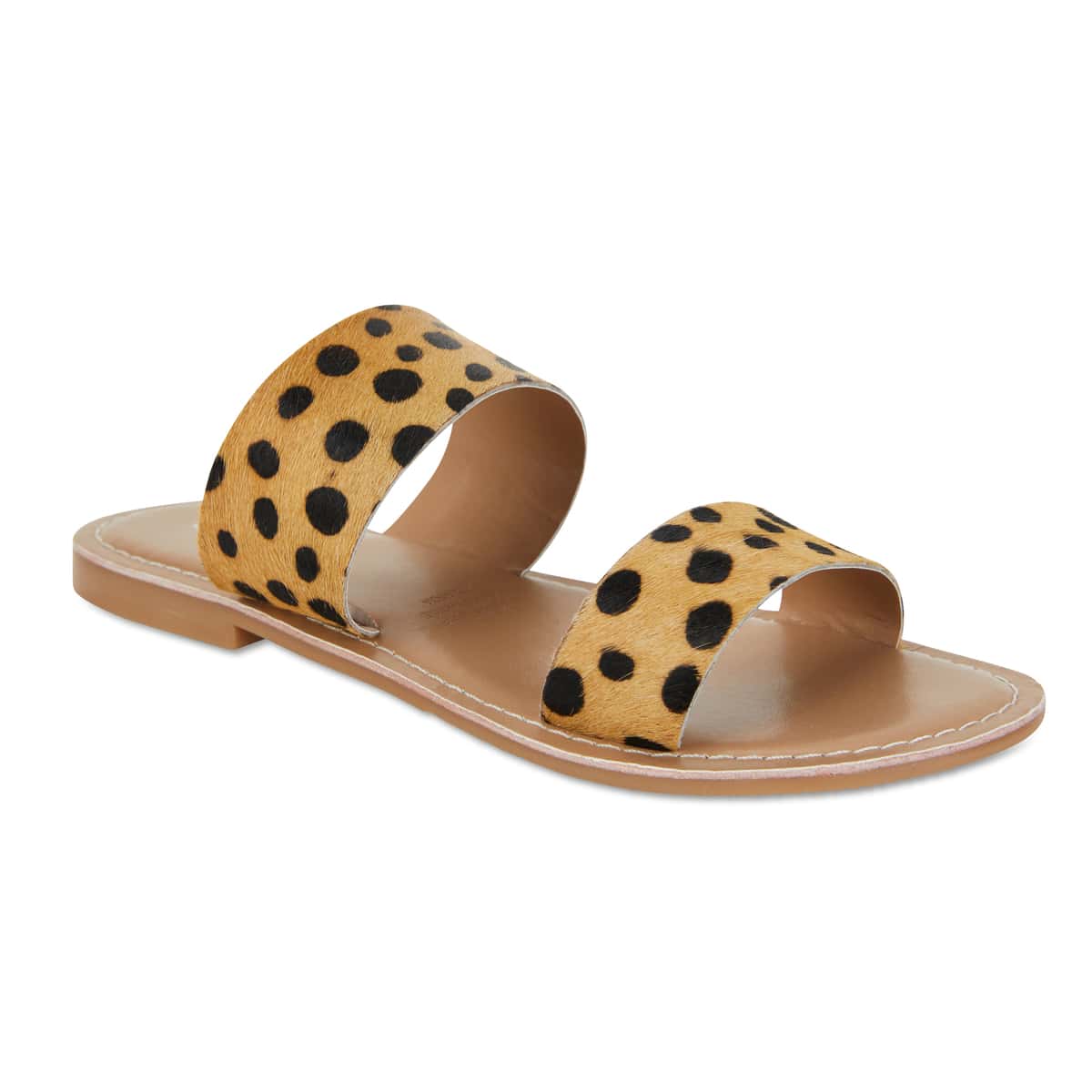 Izzy Slide in Leopard Leather