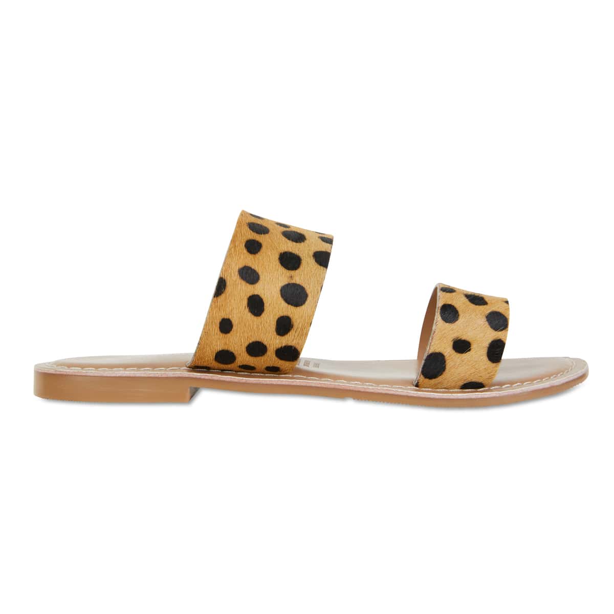 Izzy Slide in Leopard Leather