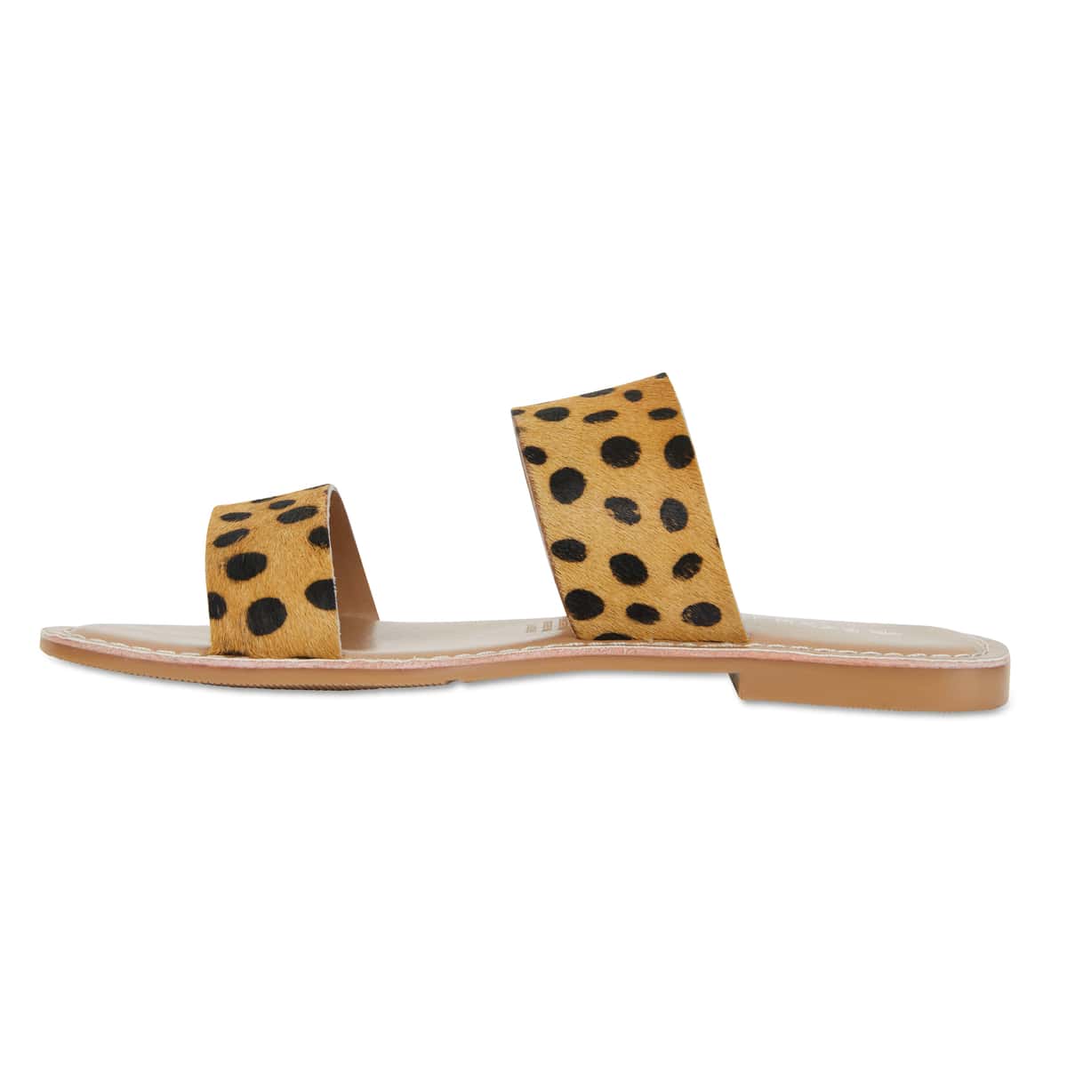 Izzy Slide in Leopard Leather