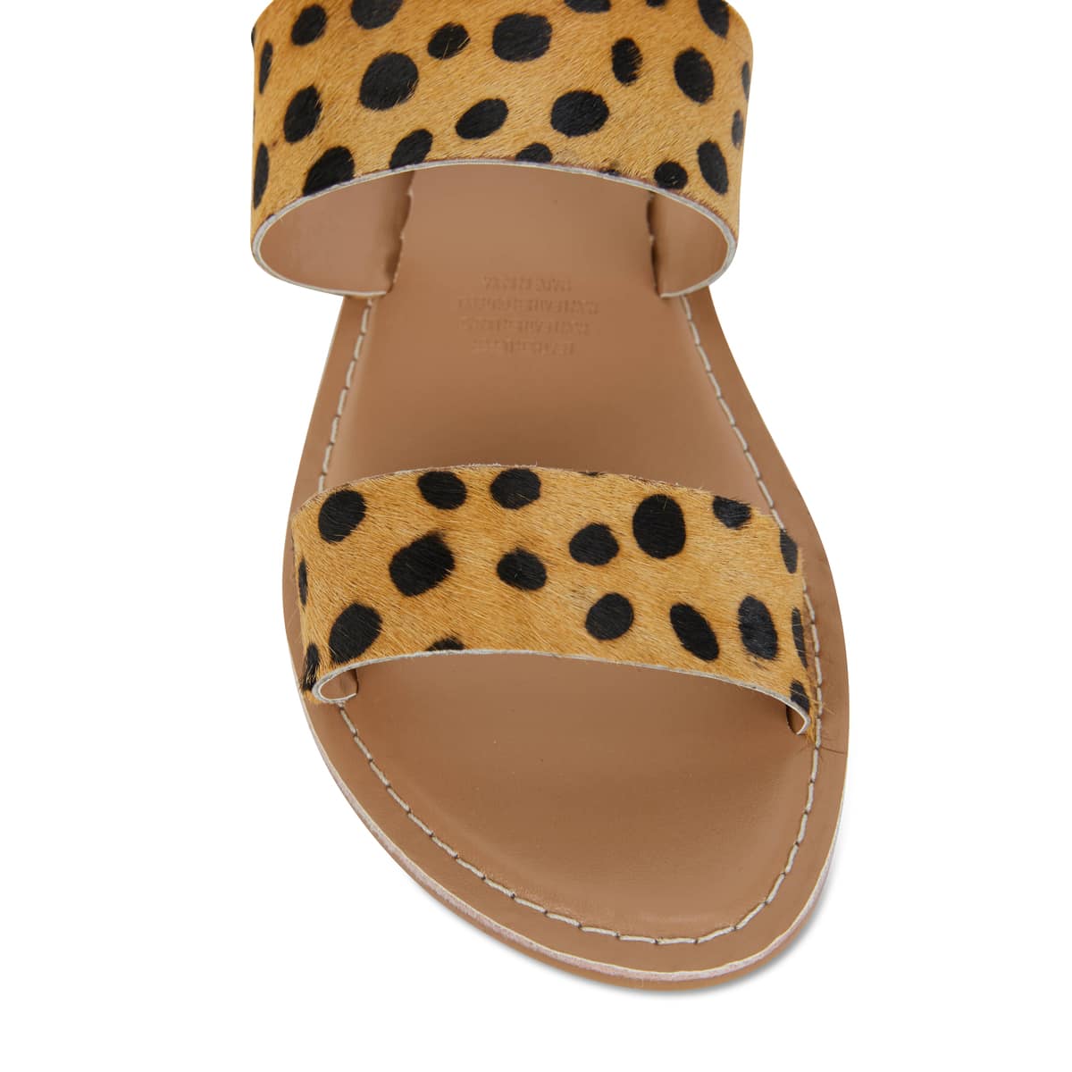 Izzy Slide in Leopard Leather
