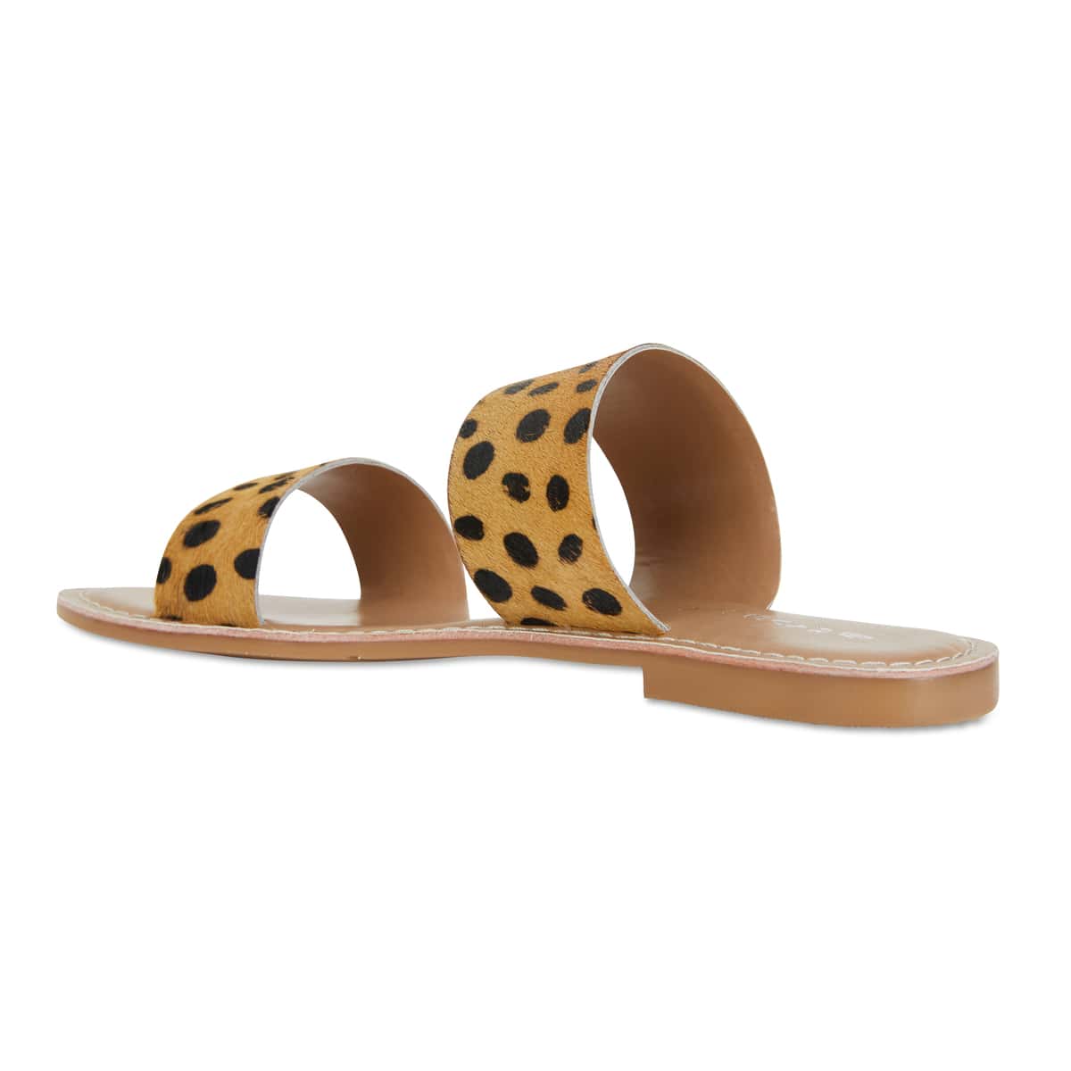 Izzy Slide in Leopard Leather