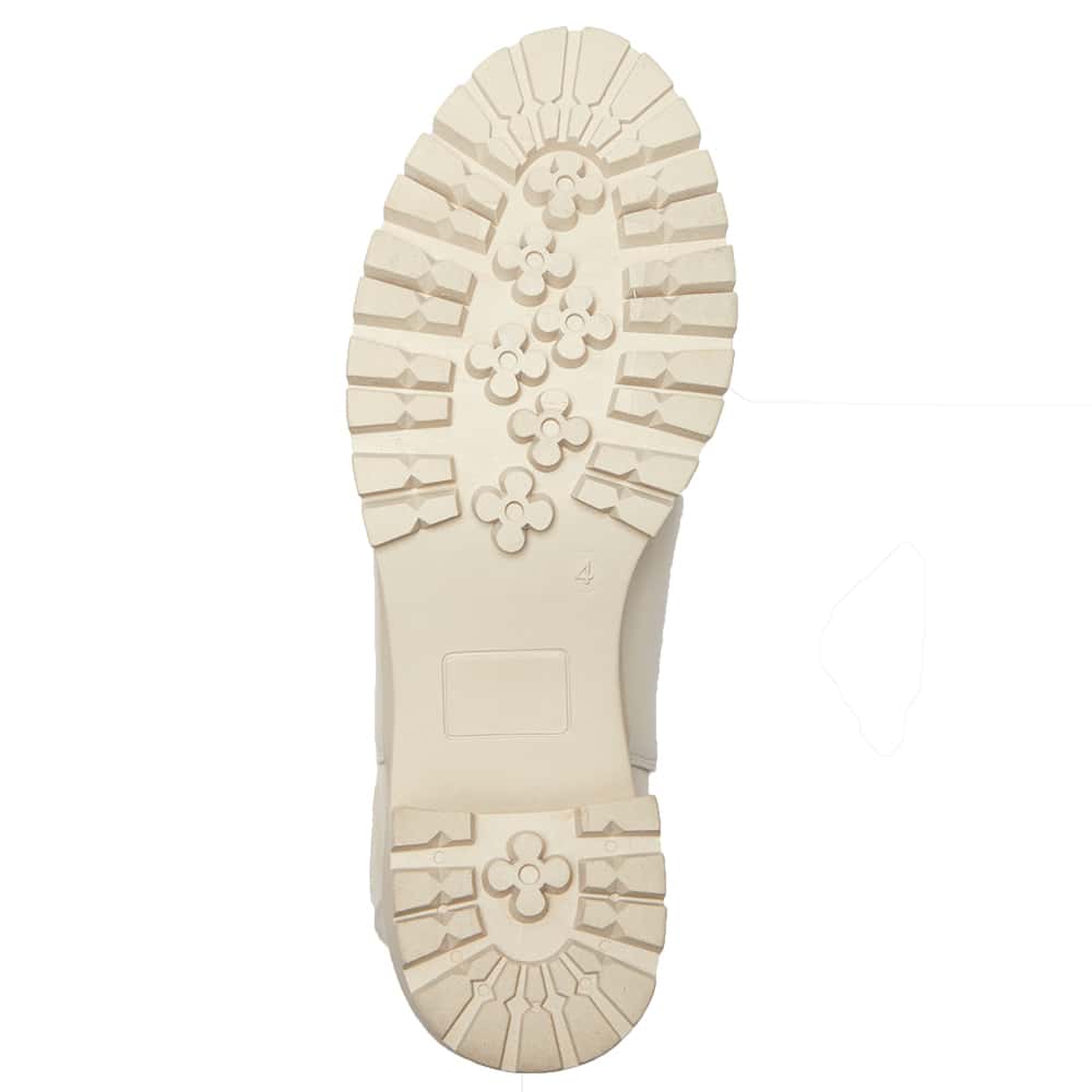 Jakarta Boot in Bone Smooth
