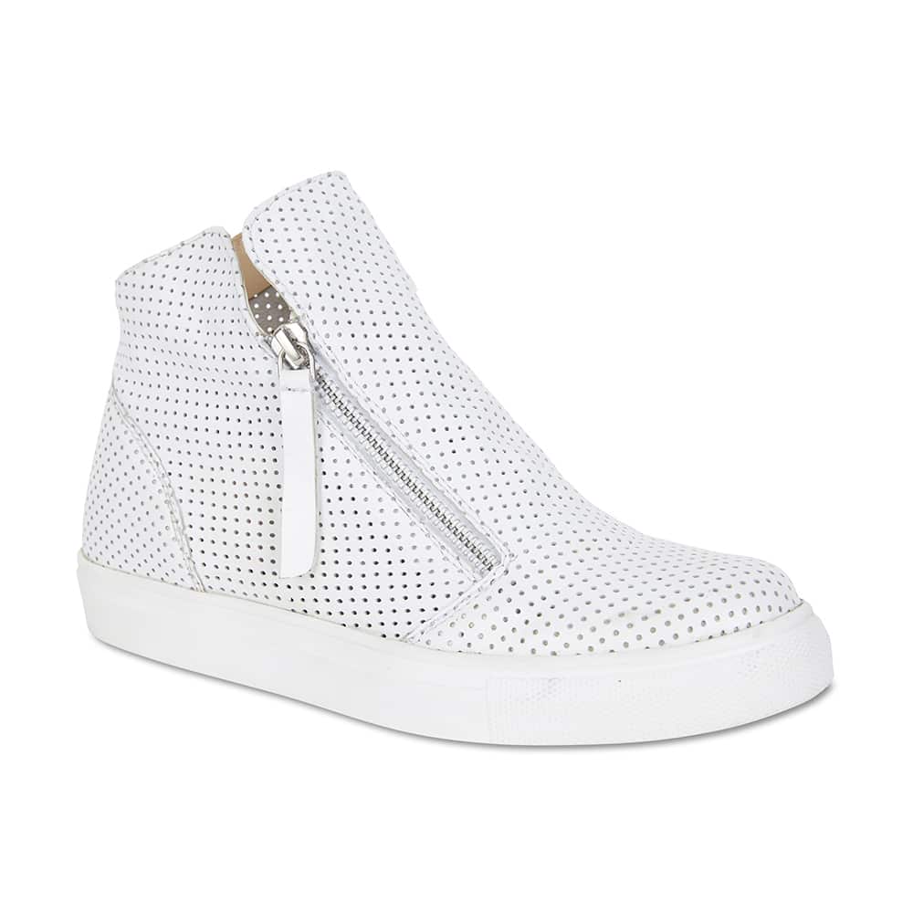 Jasper Boot in White Smooth