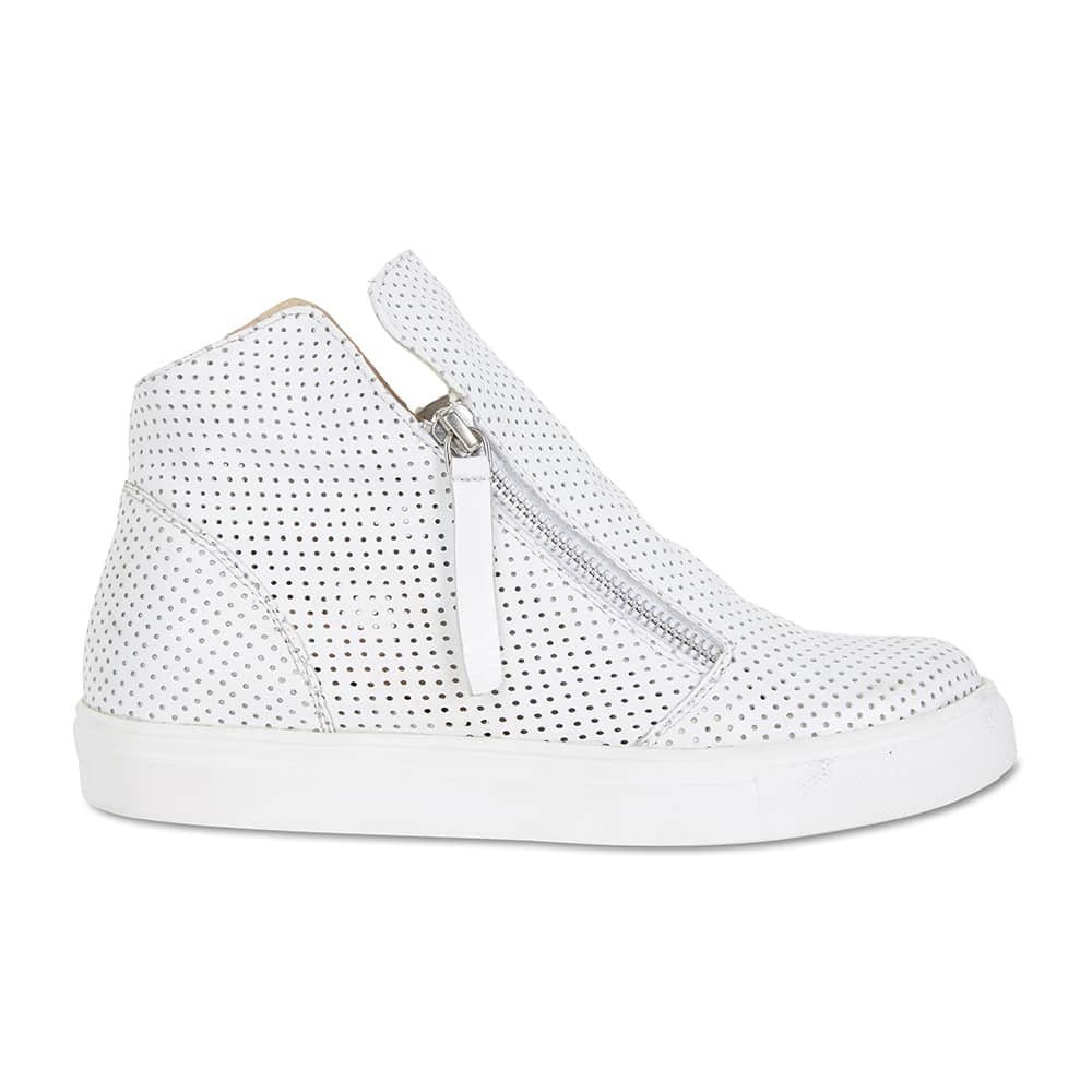 Jasper Boot in White Smooth