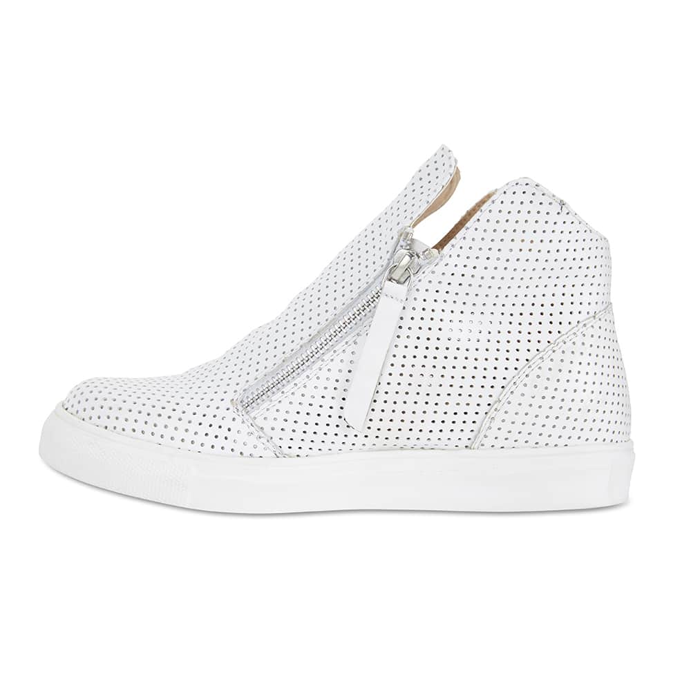 Jasper Boot in White Smooth