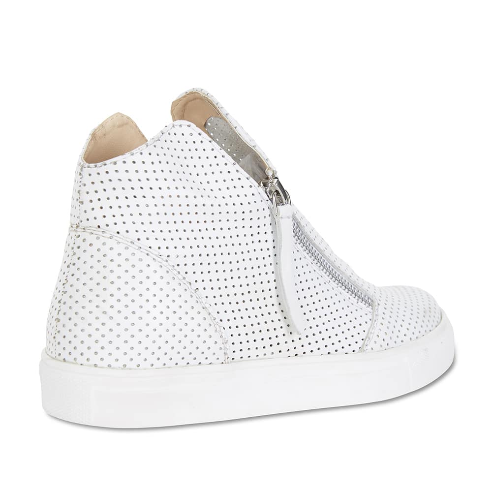 Jasper Boot in White Smooth