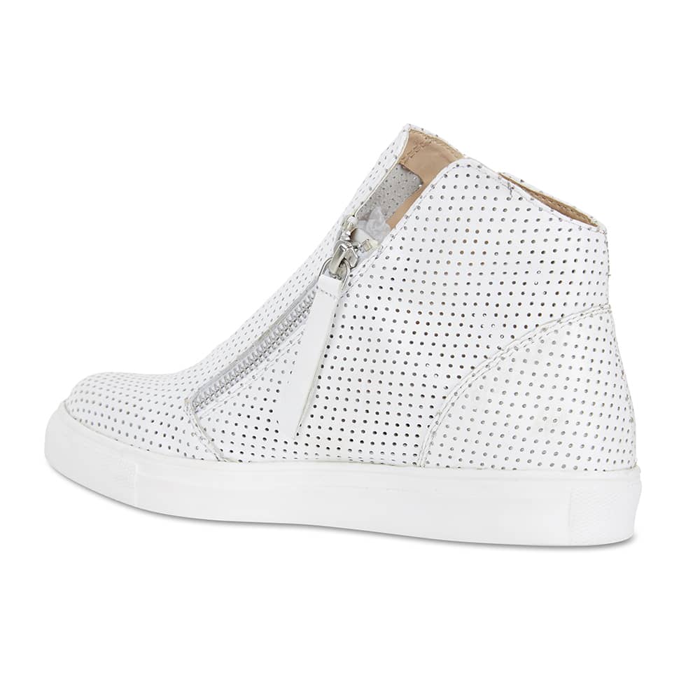 Jasper Boot in White Smooth