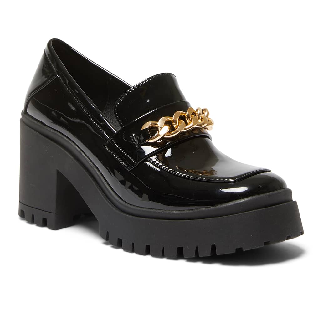 Jayla Loafer in Black Patent