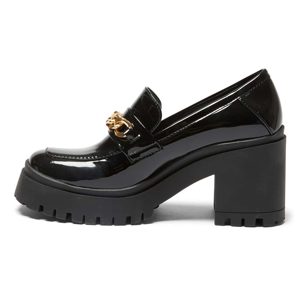 Jayla Loafer in Black Patent