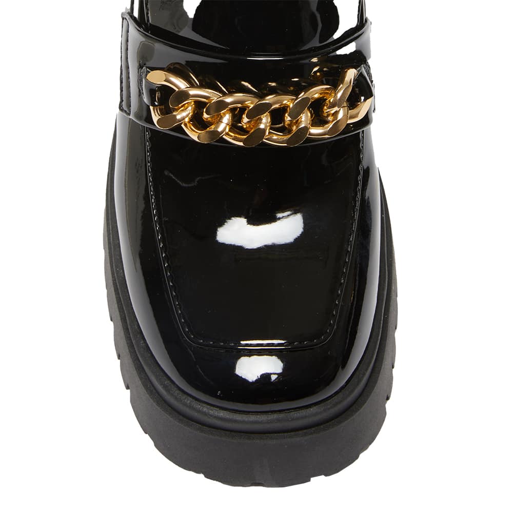Jayla Loafer in Black Patent