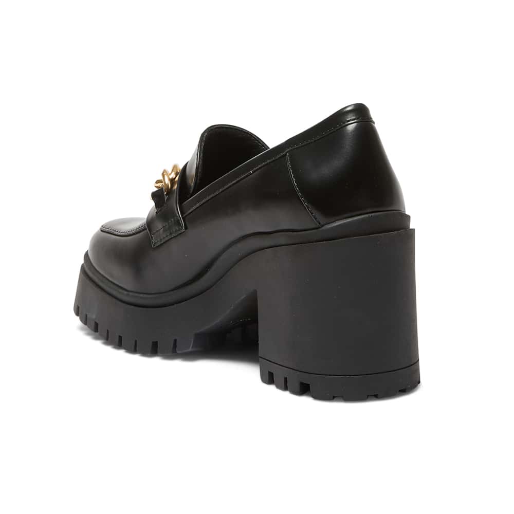 Jayla Loafer in Black Smooth