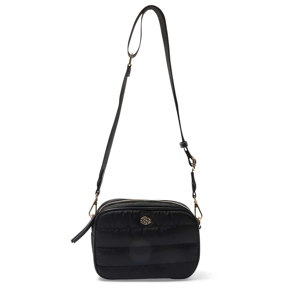 Jewel Handbag in Black Nylon