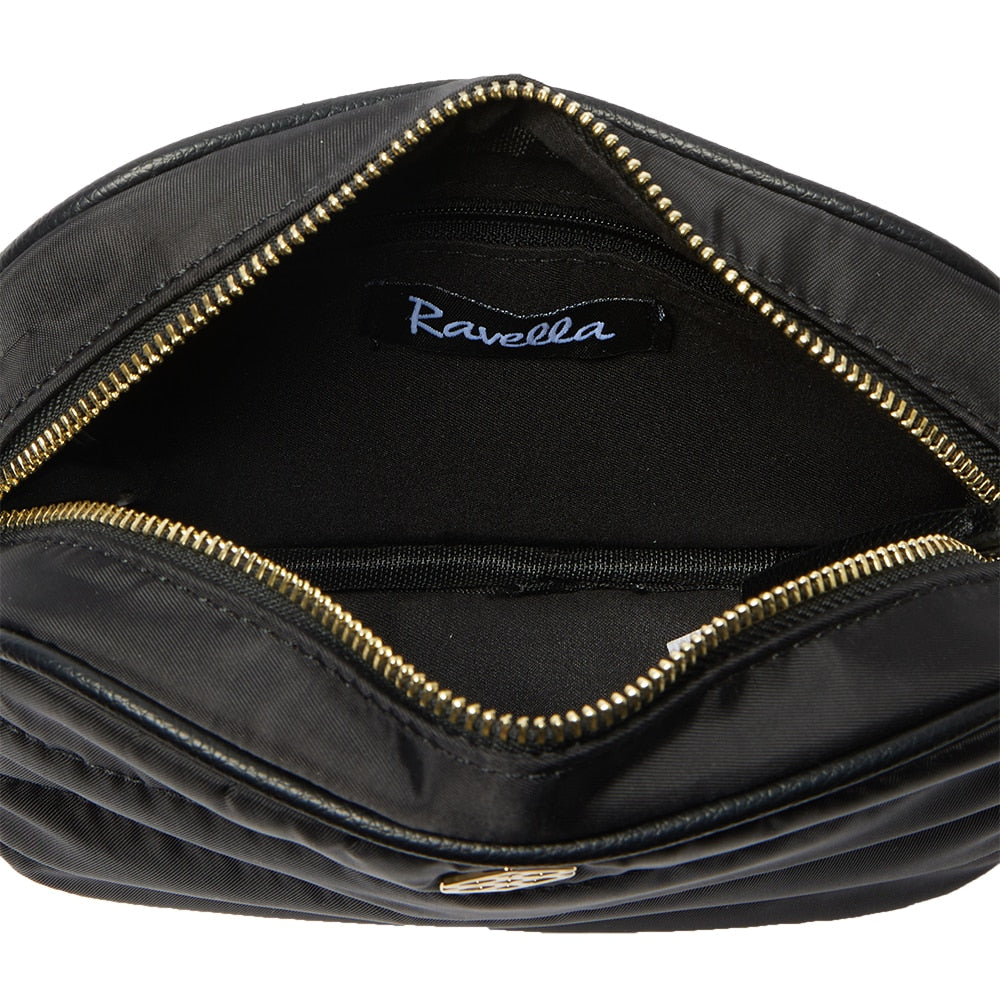 Jewel Handbag in Black Nylon