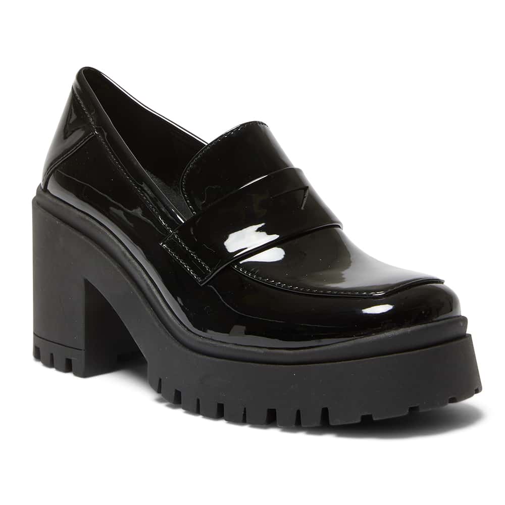 Jolie Loafer in Black Patent