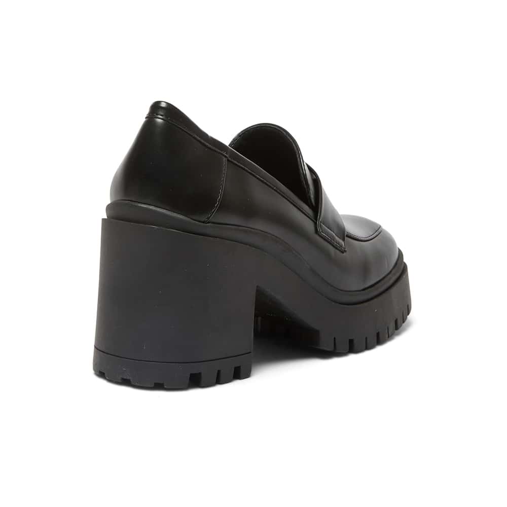 Jolie Loafer in Black Smooth