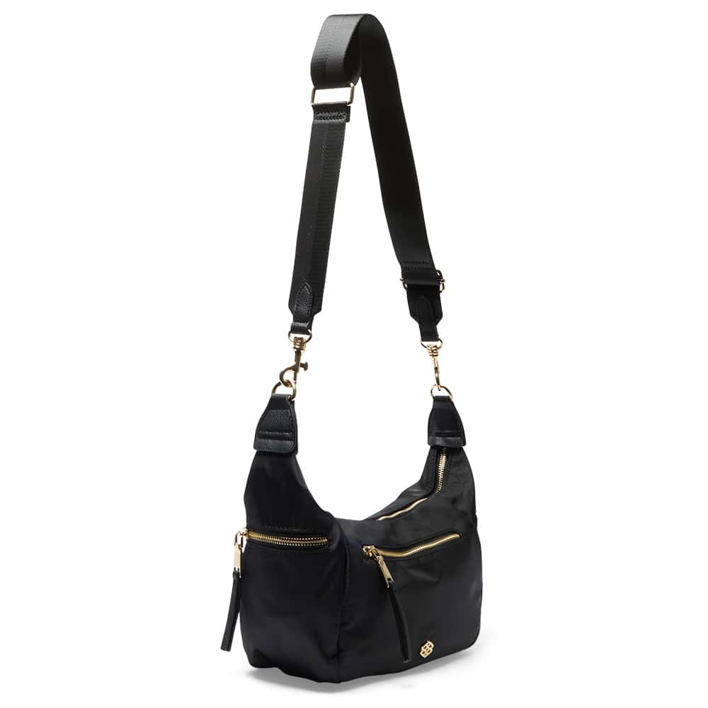Joy Handbag in Black Nylon
