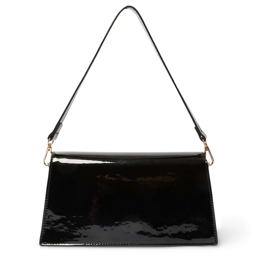 June Handbag in Black Patent