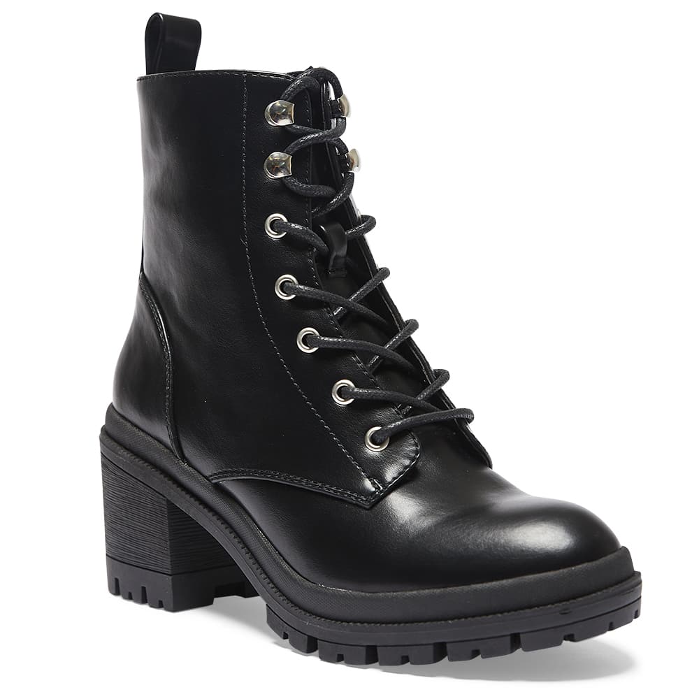 Kane Boot in Black Smooth