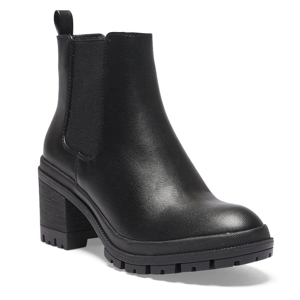 Keira Boot in Black Smooth