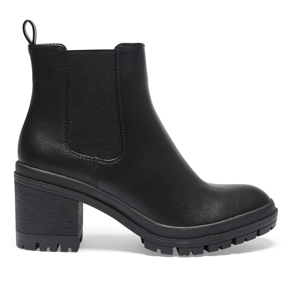 Keira Boot in Black Smooth
