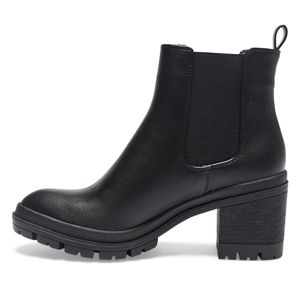 Keira Boot in Black Smooth