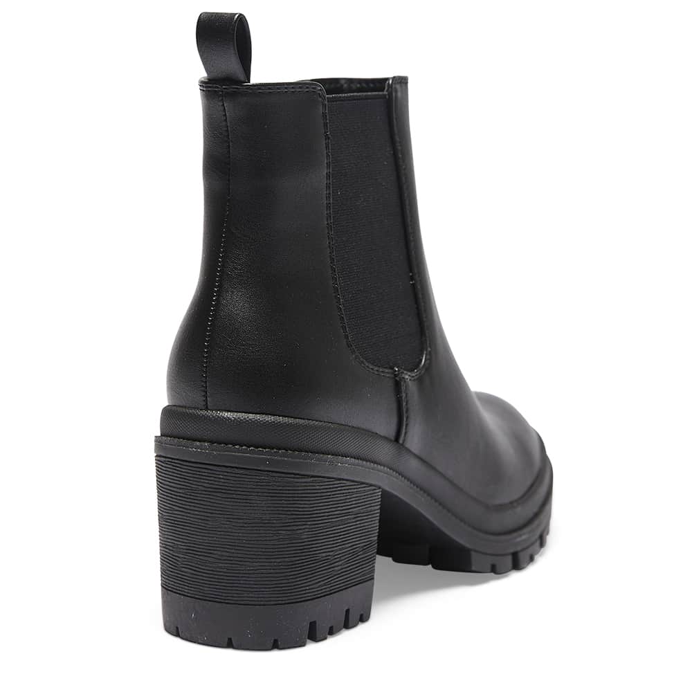 Keira Boot in Black Smooth