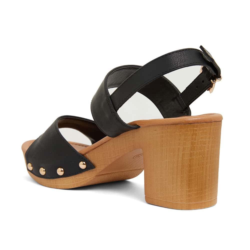 Lana Heel in Black Smooth