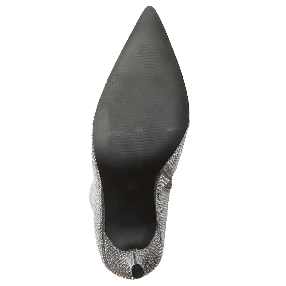 Lavish Boot in Silver