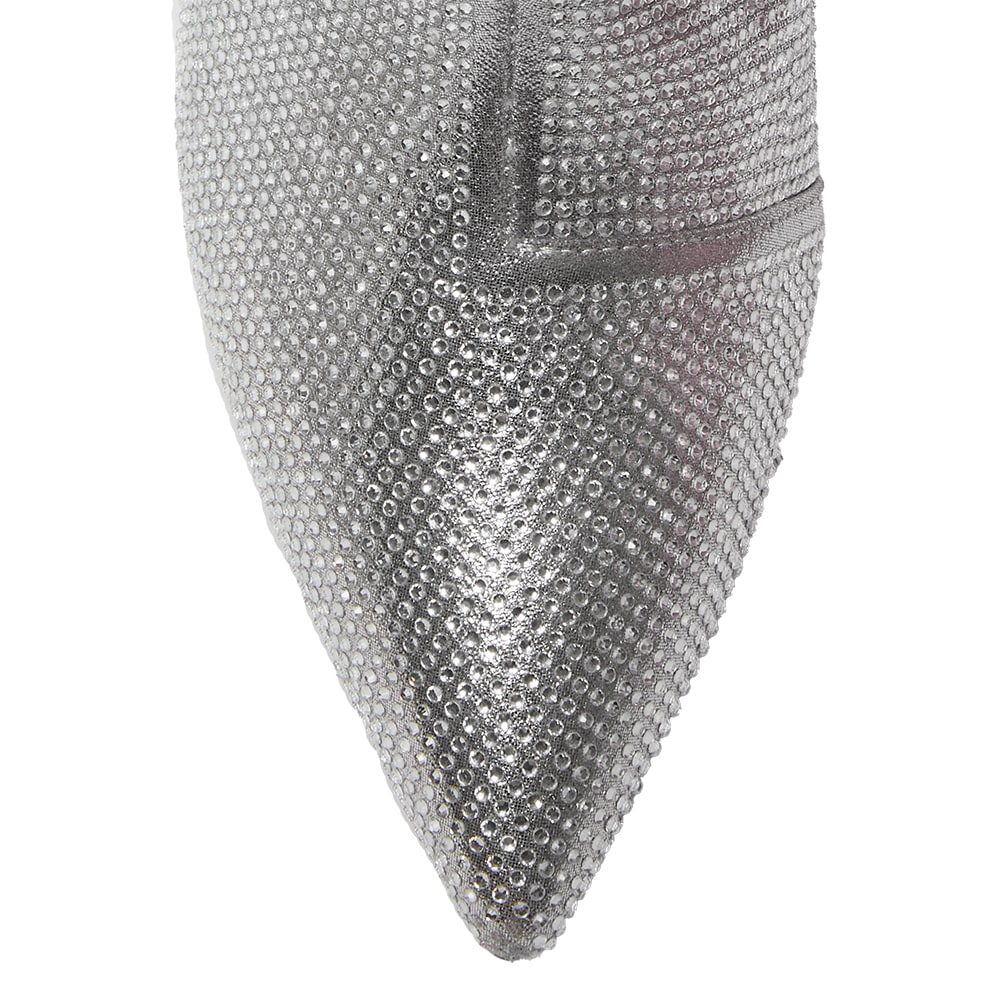 Lavish Boot in Silver