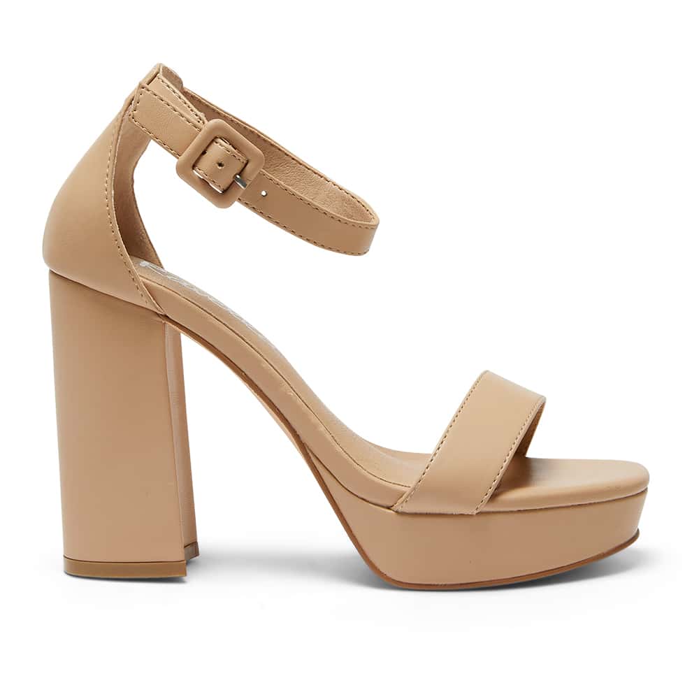 Lexi Heel in Nude Smooth