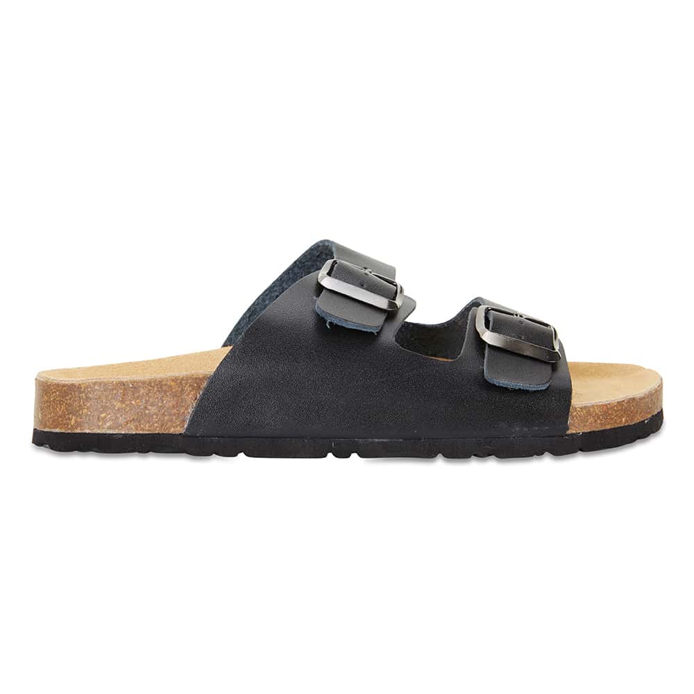 Libby Slide in Black Smooth