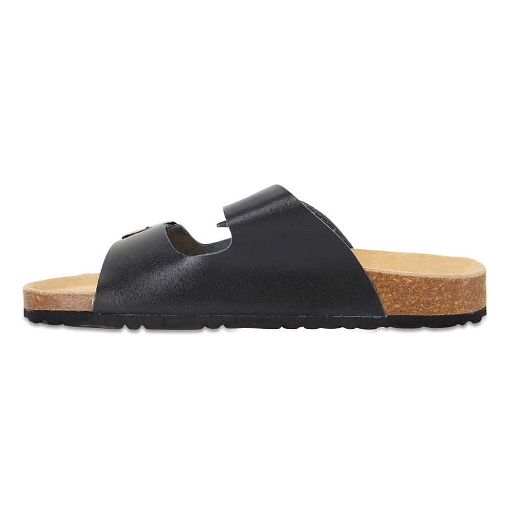 Libby Slide in Black Smooth