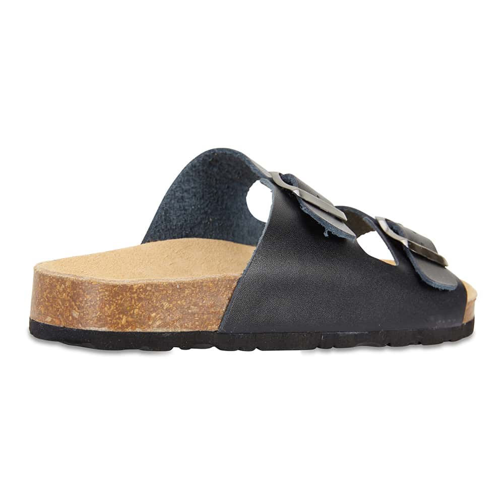 Libby Slide in Black Smooth