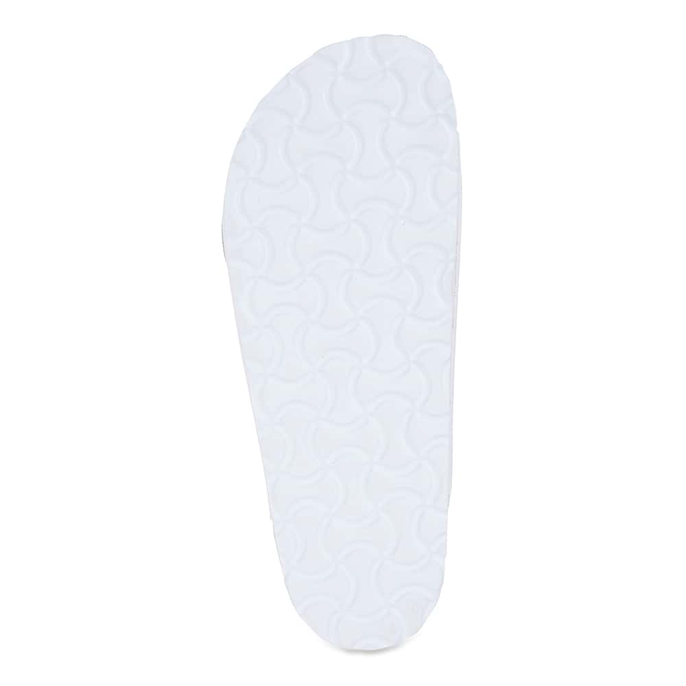 Libby Slide in White Smooth