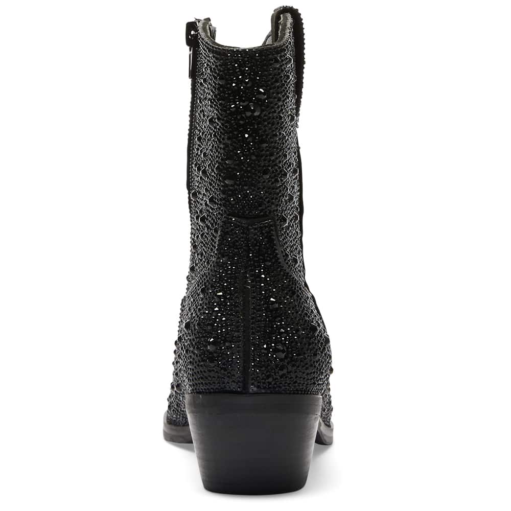 Lonestar Boot in Black Rhinestone