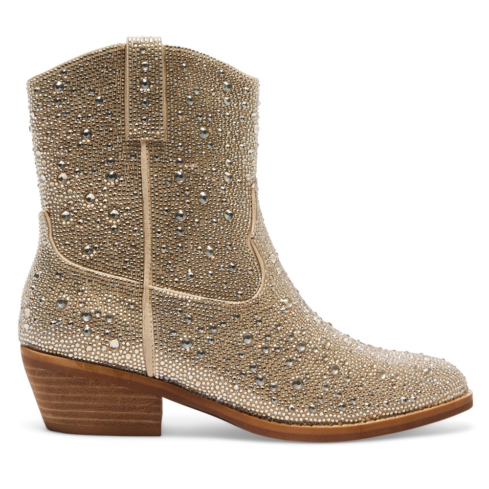 Lonestar Boot in Gold Rhinestone