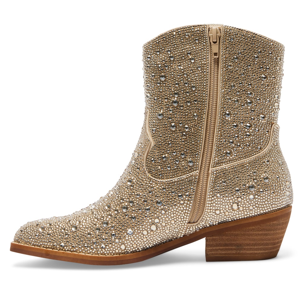 Lonestar Boot in Gold Rhinestone