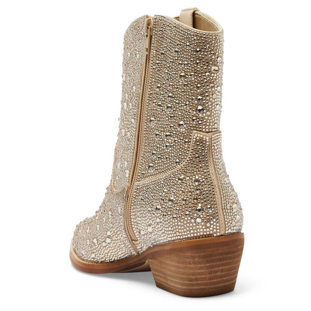 Lonestar Boot in Gold Rhinestone