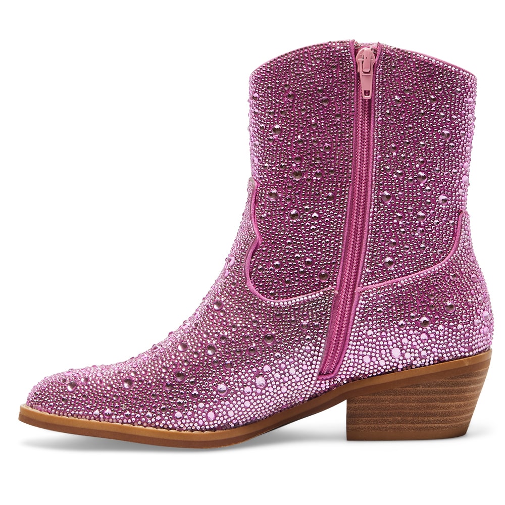 Lonestar Boot in Pink Rhinestone