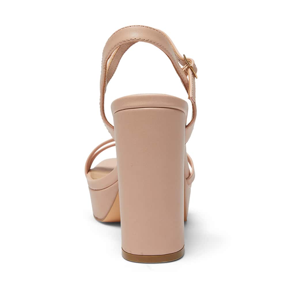 Lulu Heel in Blush Smooth