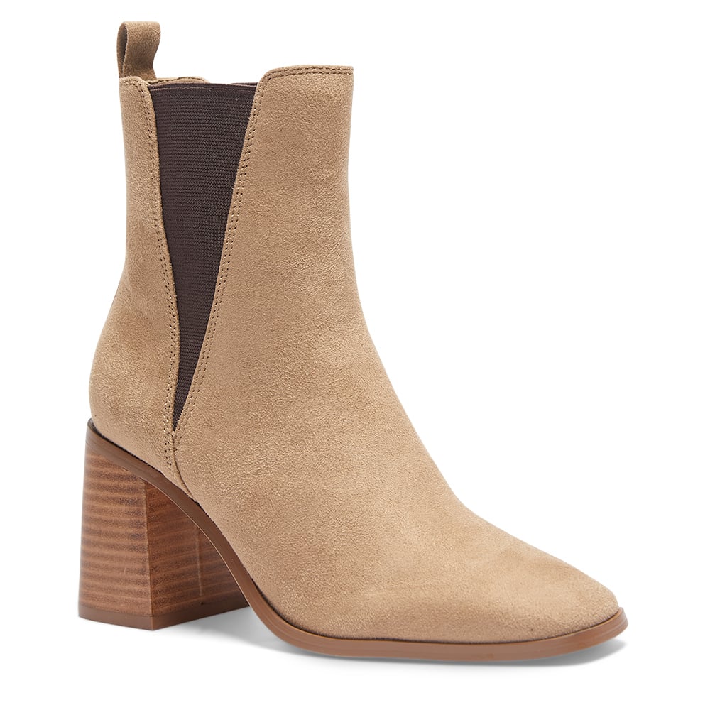 Major Boot in Taupe Micro Suede Look